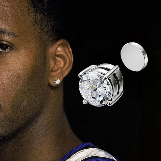 Magnetic Zircon Ear Studs