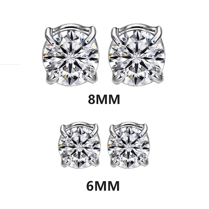 Magnetic Zircon Ear Studs