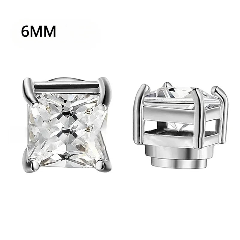 Magnetic Zircon Ear Studs