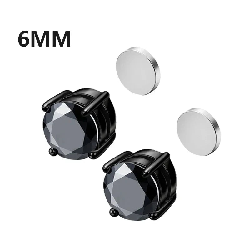 Magnetic Zircon Ear Studs