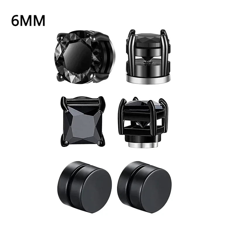 Magnetic Zircon Ear Studs
